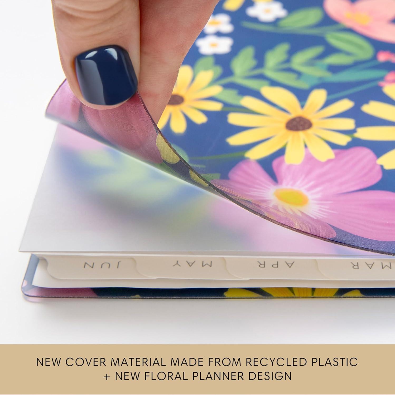 imageBlue Sky Sustainability 20262027 Weekly and Monthly Academic Year Planner Calendar July 2026 June 2027 5 x 8 Flexible Cover From Recycled Plastic Wirebound Laminated Tabs Storage Pocket GailGail 20262027