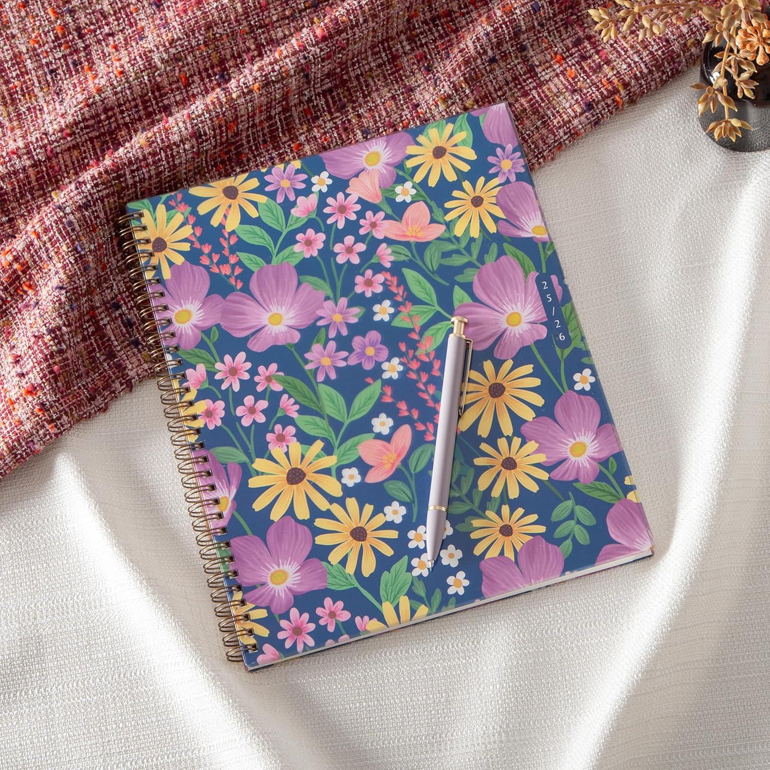 imageBlue Sky Sustainability 20262027 Weekly and Monthly Academic Year Planner Calendar July 2026 June 2027 5 x 8 Flexible Cover From Recycled Plastic Wirebound Laminated Tabs Storage Pocket GailGail 20252026