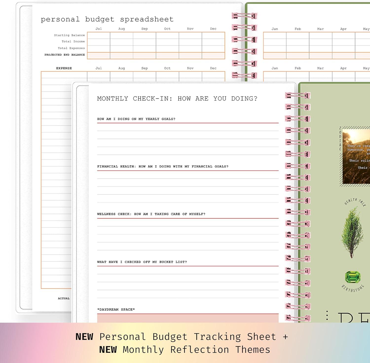 imageBlue Sky WAAV 20262027 Weekly and Monthly Academic Year Planner Calendar July 2026 June 2027 7 x 9 Flexible Cover Wirebound Laminated Tabs Storage Pocket Includes 20 Extra Notes Pages MichelleMichelle 20252026