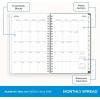 Blue Sky 2026-2027 Weekly and Monthly Academic Year 15 Month Planner Calendar, April 2026 – June 2027, 5″ x 8″, Flexible Cover With Zip Pouch, Wirebound, Storage Pocket, Seychelle(Seychelle- 2025/2026)