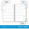 Blue Sky 2026-2027 Weekly and Monthly Academic Year 15 Month Planner Calendar, April 2026 – June 2027, 5″ x 8″, Flexible Cover With Zip Pouch, Wirebound, Storage Pocket, Seychelle(Seychelle- 2026/2027)