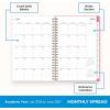 Blue Sky 2026-2027 Weekly and Monthly Academic Year Planner Calendar, July 2026 – June 2027, 5″ x 8″, Flexible Cover, Wirebound, Laminated Tabs, Roosevelt Pink(Roosevelt Pink- 2026/2027)