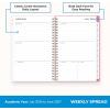 Blue Sky 2026-2027 Weekly and Monthly Academic Year Planner Calendar, July 2026 – June 2027, 5″ x 8″, Flexible Cover, Wirebound, Laminated Tabs, Roosevelt Pink(Roosevelt Pink- 2026/2027)