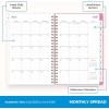 Blue Sky 2026-2027 Weekly and Monthly Academic Year Planner Calendar, July 2026 – June 2027, 5″ x 8″, Flexible Cover, Wirebound, Laminated Tabs, Roosevelt Pink(Roosevelt Pink- 2025/2026)