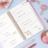 Blue Sky 2026-2027 Weekly and Monthly Academic Year Planner Calendar, July 2026 – June 2027, 5″ x 8″, Flexible Cover, Wirebound, Laminated Tabs, Roosevelt Pink(Roosevelt Pink- 2026/2027)