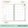 Blue Sky Day Designer 2026-2027 Weekly and Monthly Academic Year Planner Calendar, July 2026 – June 2027, 5″ x 8″, Clear Pocket Cover, Laminated Tabs, Storage Pocket, Includes Stickers, Climbing Floral Blush(Climbing Floral Blush- 2026/2027)