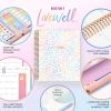 Blue Sky Livewell 2026-2027 Weekly and Monthly Academic Year Planner Calendar, July 2026 – June 2027, 7″ x 9″, Flexible Cover, Wirebound, Colorful Interior, Laminated Tabs, Storage Pocket, Includes Stickers, Charmie(Rainbow- 2025/2026)
