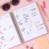 Blue Sky Livewell 2026-2027 Weekly and Monthly Academic Year Planner Calendar, July 2026 – June 2027, 7″ x 9″, Flexible Cover, Wirebound, Colorful Interior, Laminated Tabs, Storage Pocket, Includes Stickers, Charmie(Beck- 2026/2027)