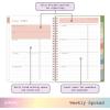Blue Sky WAAV 2026-2027 Weekly and Monthly Academic Year Planner Calendar, July 2026 – June 2027, 7″ x 9″, Flexible Cover, Wirebound, Laminated Tabs, Storage Pocket, Includes 20 Extra Notes Pages, Michelle(Michelle- 2025/2026)