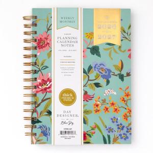 Blue Sky Day Designer 2026-2027 Weekly and Monthly Academic Year Planner Calendar, July 2026 – June 2027, 5.875″ x 8.625″, Flexible Cover, Laminated Tabs, Storage Pocket, Includes Stickers and 30 Extra Sheets of Notes, Climbing Floral Mint(Climbing Floral Mint- 2026/2027)
