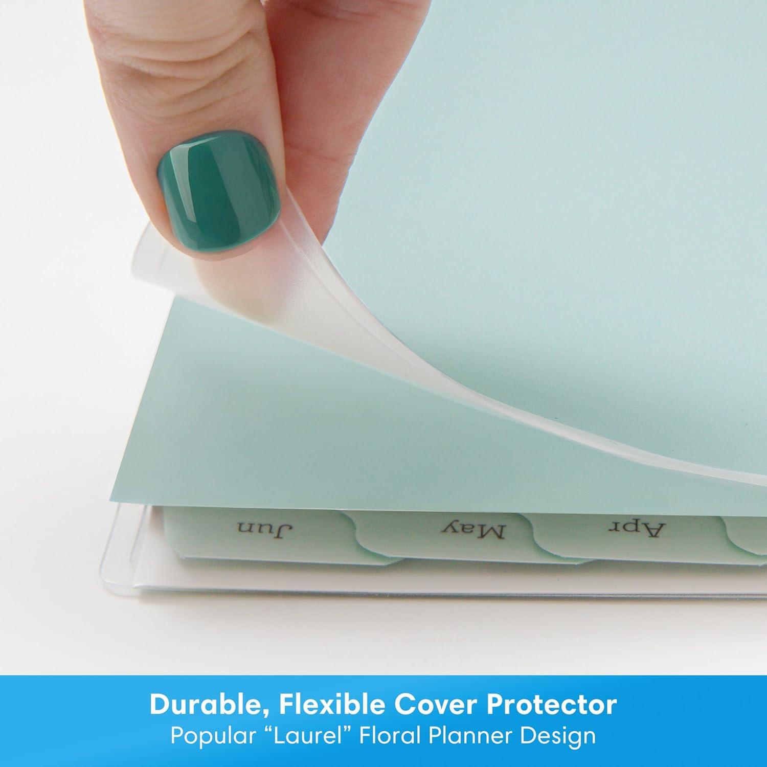 imageBlue Sky 20262027 Weekly and Monthly Academic Year Planner Calendar July 2026 June 2027 5 x 8 Flexible Cover Wirebound Laminated Tabs LaurelLaurel 20262027