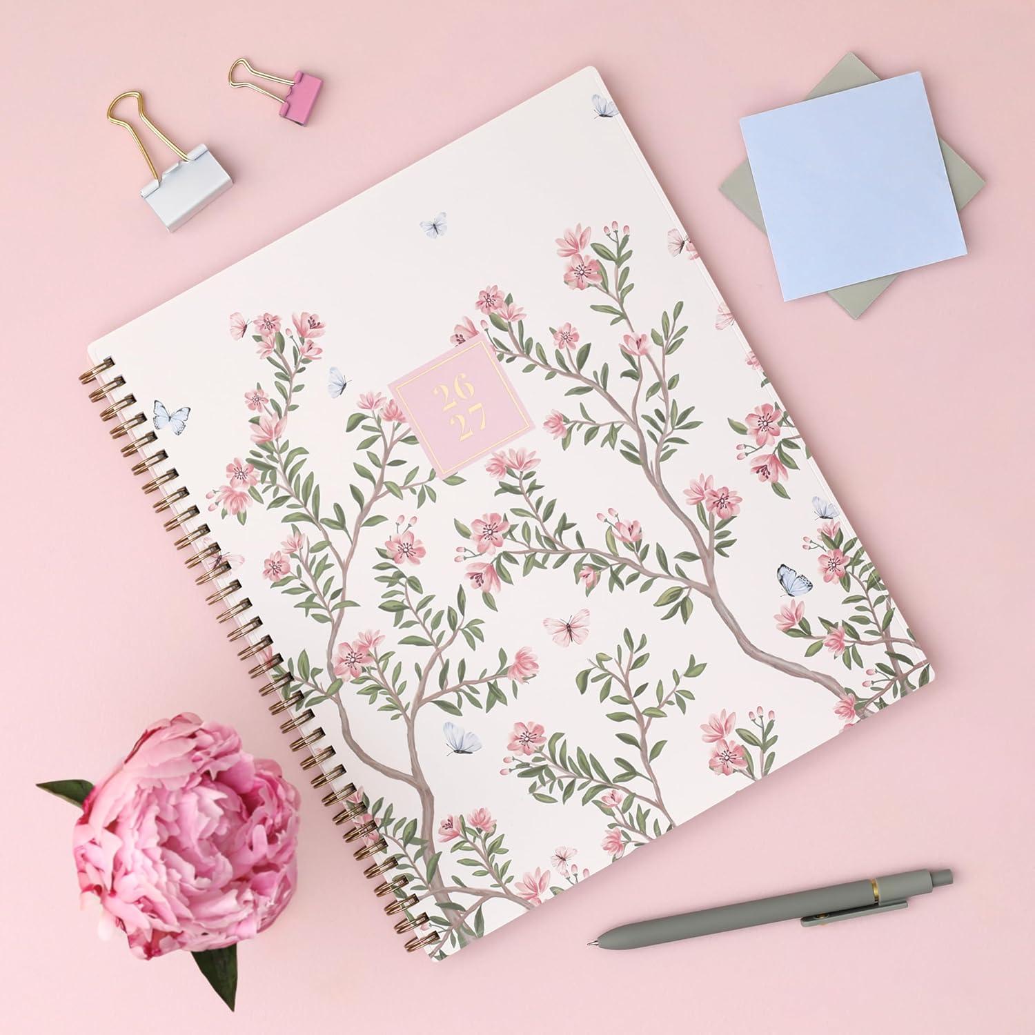 imageBlue Sky Rachel Parcell 20262027 Weekly and Monthly Academic Year Planner Calendar July 2026 June 2027 5 x 8 Flexible Cover Wirebound Laminated Tabs Storage Pocket Includes Stickers CherieCherie 20262027