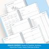 Blue Sky 2026-2027 Weekly and Monthly Academic Year 15 Month Planner Calendar, April 2026 – June 2027, 5″ x 8″, Flexible Cover With Pockets, Wirebound, Storage Pocket, Blues(Blues- 2026/2027)