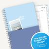 Blue Sky 2026-2027 Weekly and Monthly Academic Year 15 Month Planner Calendar, April 2026 – June 2027, 5″ x 8″, Flexible Cover With Pockets, Wirebound, Storage Pocket, Blues(Blues- 2025/2026)