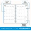 Blue Sky 2026-2027 Weekly and Monthly Academic Year 15 Month Planner Calendar, April 2026 – June 2027, 5″ x 8″, Flexible Cover With Pockets, Wirebound, Storage Pocket, Blues(Blues- 2026/2027)