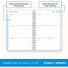 Blue Sky 2026-2027 Weekly and Monthly Academic Year 15 Month Planner Calendar, April 2026 – June 2027, 5″ x 8″, Flexible Cover With Pockets, Wirebound, Storage Pocket, Blues(Blues- 2026/2027)