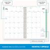 Blue Sky 2026-2027 Weekly and Monthly Academic Year Planner Calendar, July 2026 – June 2027, 5″ x 8″, Flexible Cover, Wirebound, Laminated Tabs, Laurel(Laurel- 2025/2026)