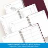 Blue Sky 2026-2027 Weekly and Monthly Academic Year Planner Calendar, July 2026 – June 2027, 5.875″ x 8.625″, Flexible Pocket Cover, Wirebound, Laminated Tabs, Includes Extra 30 Sheets of Notes, Dark Peonies(Mayla- 2026/2027)
