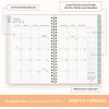 Blue Sky Brook Gossen 15 Month 2026-2027 Weekly and Monthly Academic Year Planner Calendar, April 2026 – June 2027, 5″ x 8″, Flexible Cover With Zip Pouch, Wirebound, Laminated Tabs, Storage Pocket, Rainbow City(Green Check- 2026/2027)
