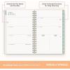 Blue Sky Brook Gossen 15 Month 2026-2027 Weekly and Monthly Academic Year Planner Calendar, April 2026 – June 2027, 5″ x 8″, Flexible Cover With Zip Pouch, Wirebound, Laminated Tabs, Storage Pocket, Rainbow City(Green Check- 2026/2027)