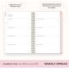 Blue Sky Rachel Parcell 2026-2027 Weekly and Monthly Academic Year Planner Calendar, July 2026 – June 2027, 5″ x 8″, Flexible Cover, Wirebound, Laminated Tabs, Storage Pocket, Includes Stickers, Cherie(Cherie- 2026/2027)