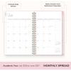 Blue Sky Rachel Parcell 2026-2027 Weekly and Monthly Academic Year Planner Calendar, July 2026 – June 2027, 5″ x 8″, Flexible Cover, Wirebound, Laminated Tabs, Storage Pocket, Includes Stickers, Cherie(Cherie- 2026/2027)