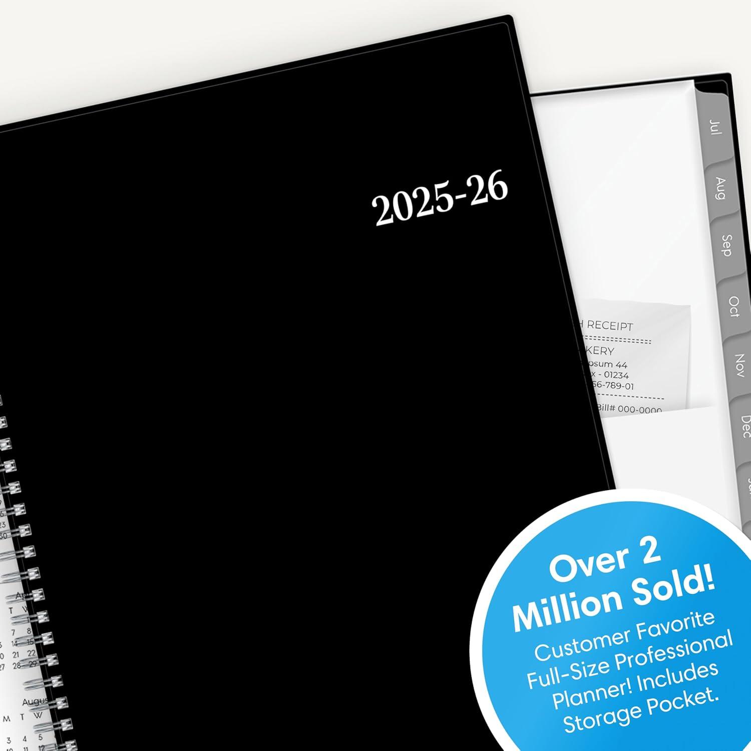 imageBlue Sky 20262027 Weekly and Monthly Academic Year Planner Calendar July 2026 June 2027 5 x 8 Flexible Cover Wirebound Laminated Tabs EnterpriseEnterprise 20252026