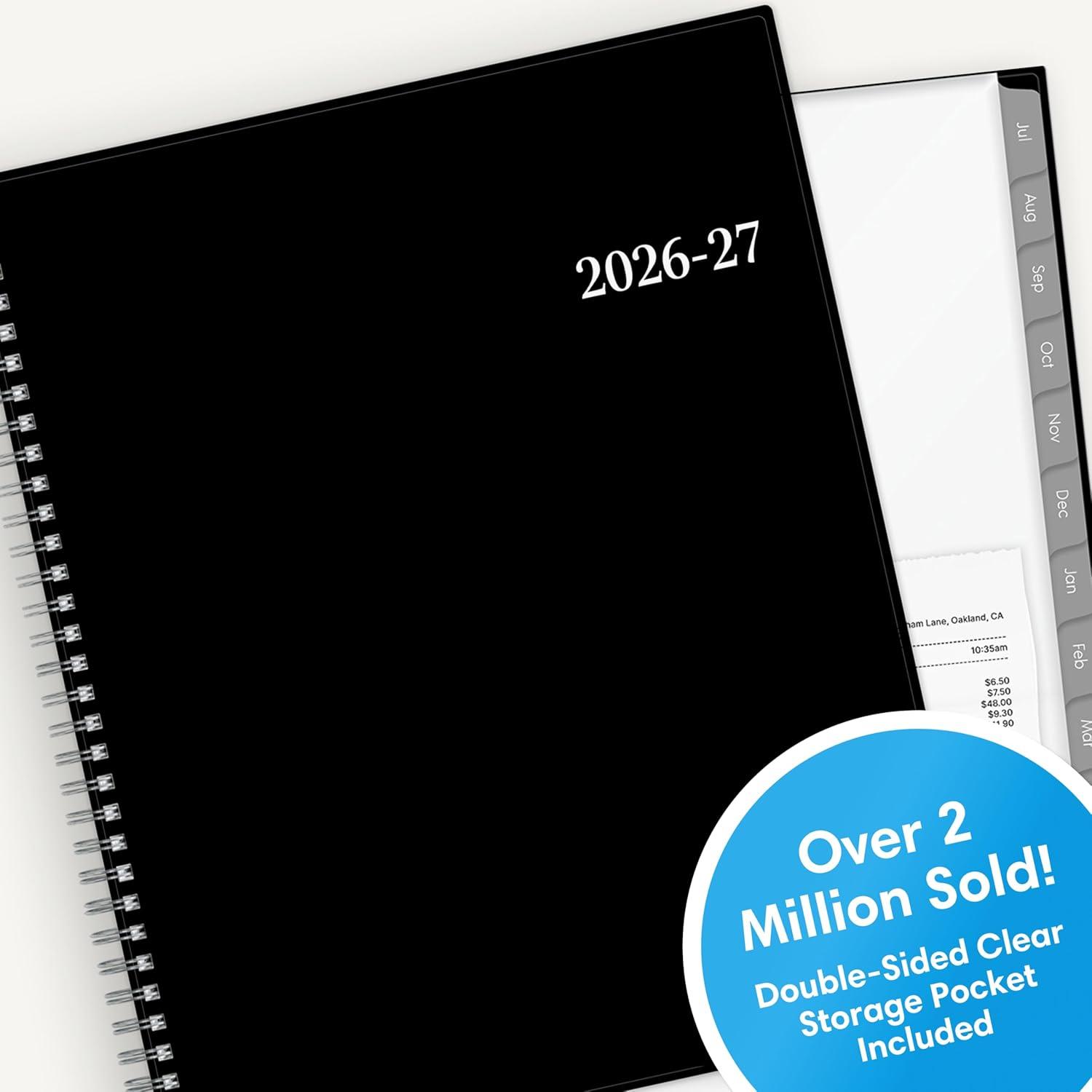 imageBlue Sky 20262027 Weekly and Monthly Academic Year Planner Calendar July 2026 June 2027 5 x 8 Flexible Cover Wirebound Laminated Tabs EnterpriseEnterprise 20262027