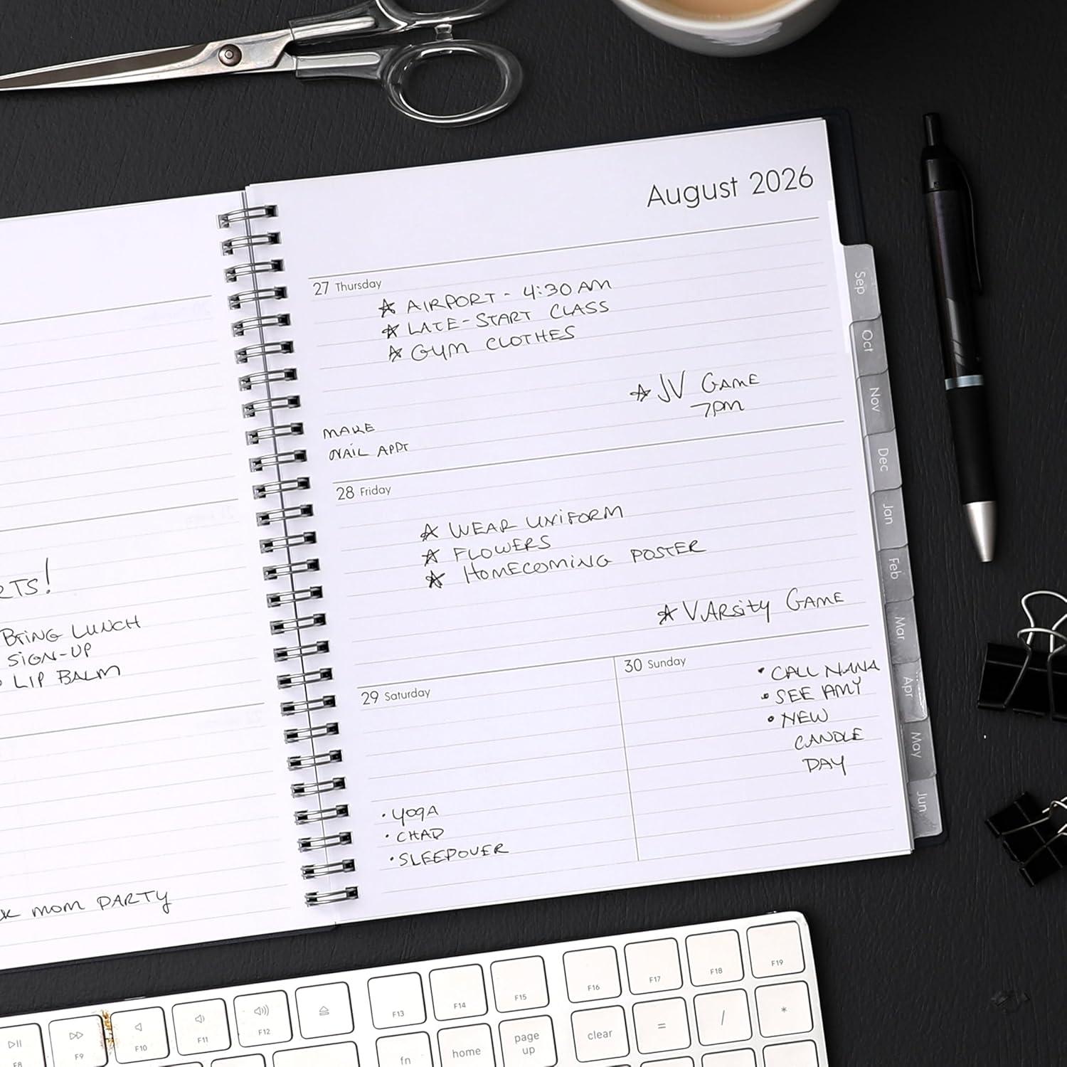 imageBlue Sky 20262027 Weekly and Monthly Academic Year Planner Calendar July 2026 June 2027 5 x 8 Flexible Cover Wirebound Laminated Tabs EnterpriseEnterprise 20262027