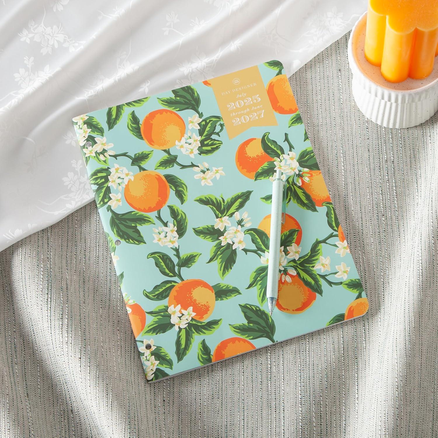 imageBlue Sky Day Designer 20262028 Monthly Academic Year 24 Month Planner Calendar July 2026 June 2028 5 x 8 Flexible Cover Stapled Binding Orange Blossom MintOrange Blossom Mint 20252026