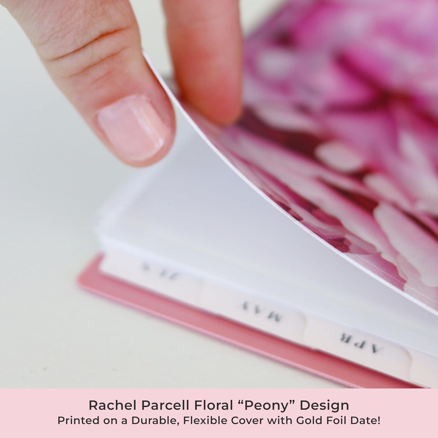 imageBlue Sky Rachel Parcell 20262027 Weekly and Monthly Academic Year Planner Calendar July 2026 June 2027 5 x 8 Flexible Cover Wirebound Laminated Tabs Storage Pocket Includes Stickers PeonyPeony 20252026
