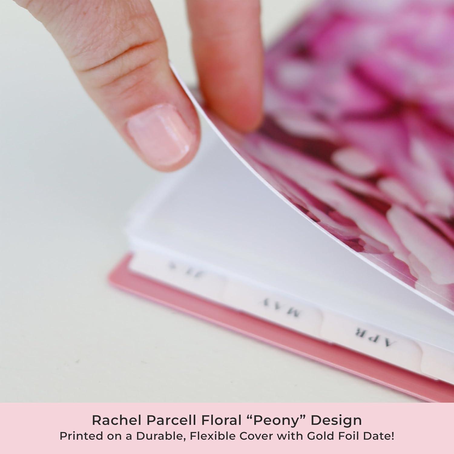 imageBlue Sky Rachel Parcell 20262027 Weekly and Monthly Academic Year Planner Calendar July 2026 June 2027 5 x 8 Flexible Cover Wirebound Laminated Tabs Storage Pocket Includes Stickers PeonyPeony 20252026