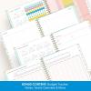 Blue Sky 15 Month 2026-2027 Weekly and Monthly Academic Year Planner Calendar, April 2026 – June 2027, 8.5″ x 11″, Hard Cover, Wirebound, Laminated Tabs, Storage Pocket, Includes Snap-in Ruler w/Sticky Notes & Sticker Sheet, Londonberry White(Rainbow Ink- 2026/2027)