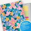 Blue Sky 15 Month 2026-2027 Weekly and Monthly Academic Year Planner Calendar, April 2026 – June 2027, 8.5″ x 11″, Hard Cover, Wirebound, Laminated Tabs, Storage Pocket, Includes Snap-in Ruler w/Sticky Notes & Sticker Sheet, Londonberry White(Nerina- 2025/2026)
