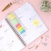 Blue Sky 15 Month 2026-2027 Weekly and Monthly Academic Year Planner Calendar, April 2026 – June 2027, 8.5″ x 11″, Hard Cover, Wirebound, Laminated Tabs, Storage Pocket, Includes Snap-in Ruler w/Sticky Notes & Sticker Sheet, Londonberry White(Londonberry- 2026/2027)