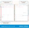 Blue Sky 15 Month 2026-2027 Weekly and Monthly Academic Year Planner Calendar, April 2026 – June 2027, 8.5″ x 11″, Hard Cover, Wirebound, Laminated Tabs, Storage Pocket, Includes Snap-in Ruler w/Sticky Notes & Sticker Sheet, Londonberry White(Nerina- 2025/2026)