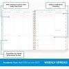Blue Sky 15 Month 2026-2027 Weekly and Monthly Academic Year Planner Calendar, April 2026 – June 2027, 8.5″ x 11″, Hard Cover, Wirebound, Laminated Tabs, Storage Pocket, Includes Snap-in Ruler w/Sticky Notes & Sticker Sheet, Londonberry White(Rainbow Ink- 2026/2027)