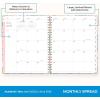 Blue Sky 15 Month 2026-2027 Weekly and Monthly Academic Year Planner Calendar, April 2026 – June 2027, 8.5″ x 11″, Hard Cover, Wirebound, Laminated Tabs, Storage Pocket, Includes Snap-in Ruler w/Sticky Notes & Sticker Sheet, Londonberry White(Nerina- 2025/2026)