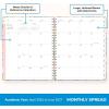 Blue Sky 15 Month 2026-2027 Weekly and Monthly Academic Year Planner Calendar, April 2026 – June 2027, 8.5″ x 11″, Hard Cover, Wirebound, Laminated Tabs, Storage Pocket, Includes Snap-in Ruler w/Sticky Notes & Sticker Sheet, Londonberry White(Nerina- 2026/2027)