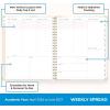 Blue Sky 15 Month 2026-2027 Weekly and Monthly Academic Year Planner Calendar, April 2026 – June 2027, 8.5″ x 11″, Hard Cover, Wirebound, Laminated Tabs, Storage Pocket, Includes Snap-in Ruler w/Sticky Notes & Sticker Sheet, Londonberry White(Henri- 2026/2027)