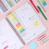 Blue Sky 15 Month 2026-2027 Weekly and Monthly Academic Year Planner Calendar, April 2026 – June 2027, 8.5″ x 11″, Hard Cover, Wirebound, Laminated Tabs, Storage Pocket, Includes Snap-in Ruler w/Sticky Notes & Sticker Sheet, Londonberry White(Rainbow Ink- 2026/2027)