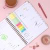 Blue Sky 15 Month 2026-2027 Weekly and Monthly Academic Year Planner Calendar, April 2026 – June 2027, 8.5″ x 11″, Hard Cover, Wirebound, Laminated Tabs, Storage Pocket, Includes Snap-in Ruler w/Sticky Notes & Sticker Sheet, Londonberry White(Henri- 2026/2027)