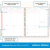 Blue Sky 15 Month 2026-2027 Weekly and Monthly Academic Year Planner Calendar, April 2026 – June 2027, 8.5″ x 11″, Hard Cover, Wirebound, Laminated Tabs, Storage Pocket, Includes Snap-in Ruler w/Sticky Notes & Sticker Sheet, Londonberry White(Nerina- 2026/2027)