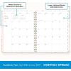 Blue Sky 15 Month 2026-2027 Weekly and Monthly Academic Year Planner Calendar, April 2026 – June 2027, 8.5″ x 11″, Hard Cover, Wirebound, Laminated Tabs, Storage Pocket, Includes Snap-in Ruler w/Sticky Notes & Sticker Sheet, Londonberry White(Londonberry- 2026/2027)