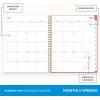 Blue Sky 2026-2027 Weekly and Monthly Academic Year Planner Calendar, July 2026 – June 2027, 5″ x 8″, Clear Pocket Cover, Wirebound, Laminated Tabs, Cali Pink(Cali Pink- 2025/2026)