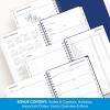 Blue Sky 2026-2027 Weekly and Monthly Academic Year Planner Calendar, July 2026 – June 2027, 5″ x 8″, Flexible Cover, Wirebound, Laminated Tabs, Chanson(Chanson- 2026/2027)