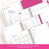 Blue Sky Color Me Courtney 2026-2027 Weekly and Monthly Academic Year Planner Calendar, July 2026 – June 2027, 5″ x 8″, Flexible Cover, Wirebound, Laminated Tabs, Storage Pocket, Includes Stickers, Bloom Pink(Bloom Pink- 2025/2026)