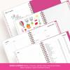 Blue Sky Color Me Courtney 2026-2027 Weekly and Monthly Academic Year Planner Calendar, July 2026 – June 2027, 5″ x 8″, Flexible Cover, Wirebound, Laminated Tabs, Storage Pocket, Includes Stickers, Bloom Pink(Bloom Pink- 2026/2027)