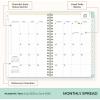 Blue Sky Day Designer 2026-2027 Weekly and Monthly Academic Year Planner Calendar, July 2026 – June 2027, 5″ x 8″, Flexible Cover, Laminated Tabs, Storage Pocket, Includes Stickers, Secret Garden Mint(Secret Garden Mint- 2025/2026)