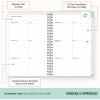 Blue Sky Day Designer 2026-2027 Weekly and Monthly Academic Year Planner Calendar, July 2026 – June 2027, 5″ x 8″, Flexible Cover, Laminated Tabs, Storage Pocket, Includes Stickers, Secret Garden Mint(Secret Garden Mint- 2025/2026)